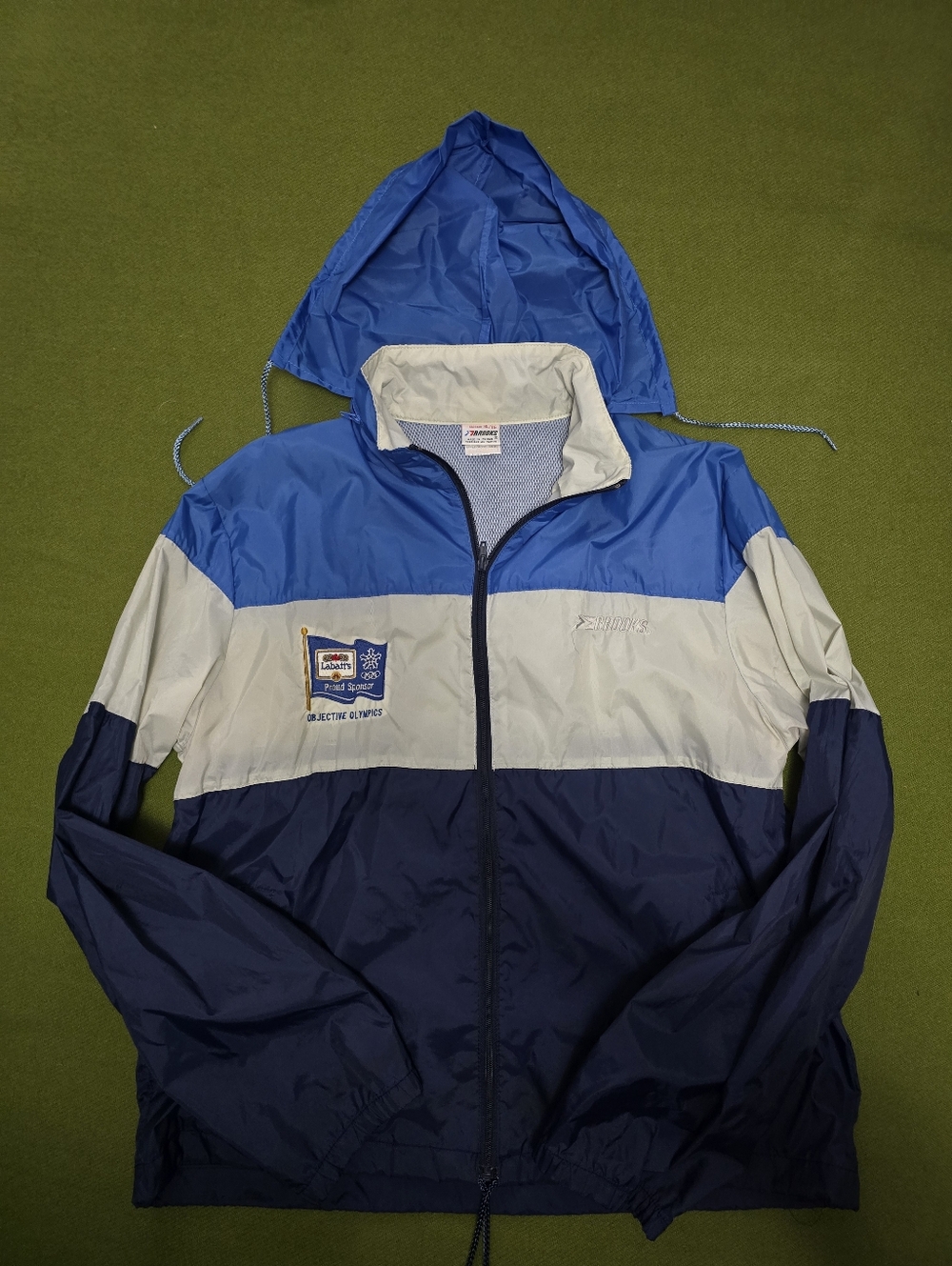 Vintage 1988 Calgary Winter Olympics nylon varsity jacket,